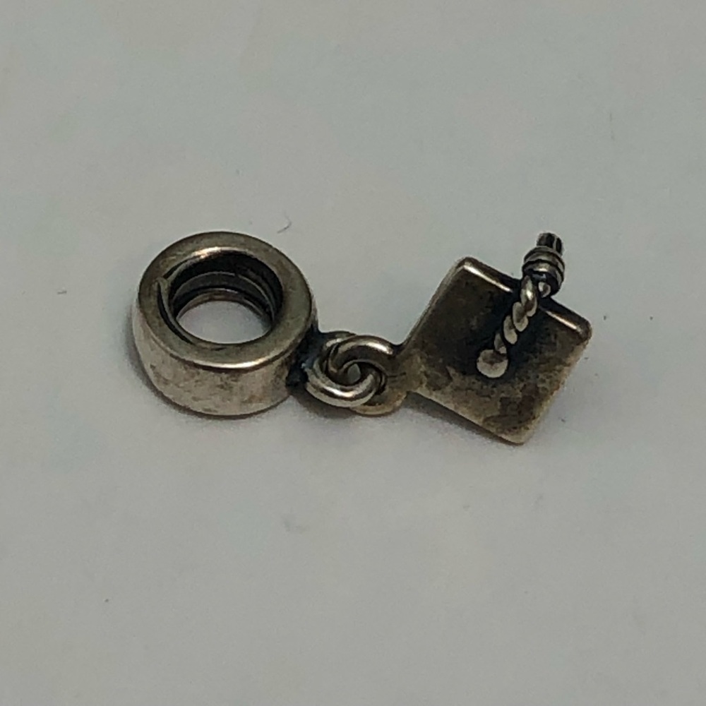 Pandora Sterling Silver (S925 ALE) Graduation Hat Dangle Charm